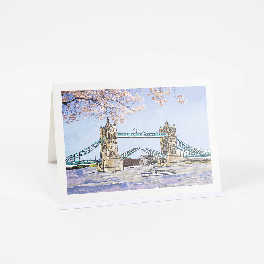 'Tower Bridge' London Card By Emmeline Simpson