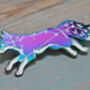Vulpecula Fox Constellation Enamel Pin Badge, thumbnail 2 of 4