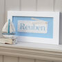 Personalised Baby Name Handpainted Framed Fabric Print, thumbnail 12 of 12
