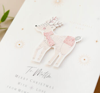 Personalised Christmas Reindeer Card, 2 of 3