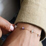 Non Tarnish Gemstone Nugget Bead Chain Bracelet, thumbnail 2 of 10