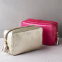 Personalised Leather Cosmetic Bag, thumbnail 2 of 12
