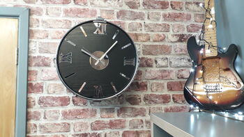 Large Drum Wall Clock 15 Inch, 2 of 8