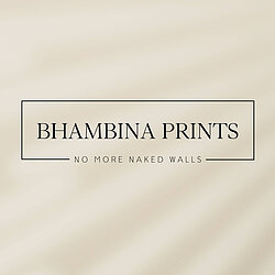 Bhambina Prints, No More Naked Walls Logo