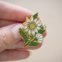 Daisy Flower Enamel Pin Badge, thumbnail 1 of 10