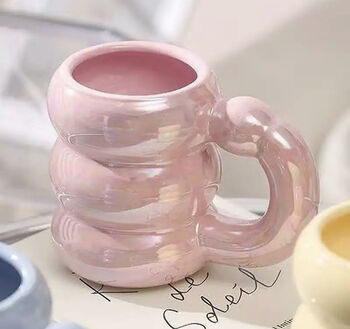 Bubble Ceramic Tea Coffee Mug Cup, 4 of 5