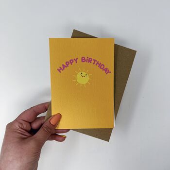 Colourful 'Happy Birthday' Sunshine Card, 2 of 3