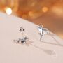 Sterling Silver Very Tiny Flying Fish Stud Earrings, thumbnail 5 of 12