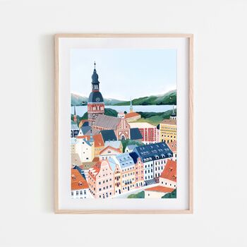 Riga, Latvia Travel Art Print, 2 of 7