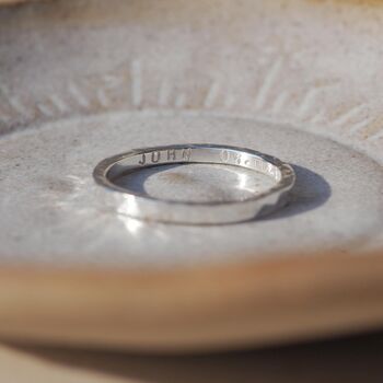 Personalised Hand Stamped Secret Message Ring, 10 of 12