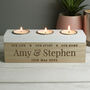 Personalised Our Life Story Home Wooden Tealight Holder, thumbnail 1 of 4