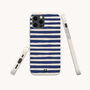 Navy Stripes Eco Phone Case, thumbnail 1 of 7