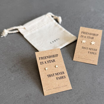 Friendship Star Sterling Silver Earrings, 2 of 10