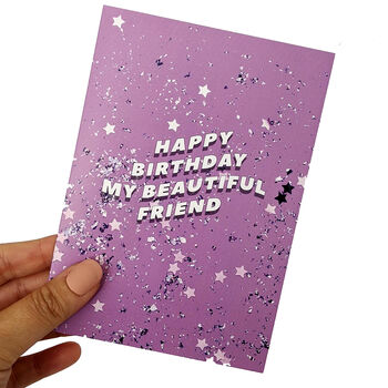 'Happy Birthday My Friend' Greetings Card, 3 of 3