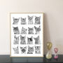 Cat Collection Print, thumbnail 1 of 4