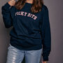 Picky Bits Varsity Slogan Christmas Sweatshirt, thumbnail 4 of 7