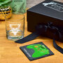 Personalised Gamer Whiskey Glass Tumbler Gift Set, thumbnail 7 of 8