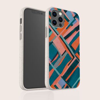 Geo Abstract Eco Friendly, Biodegradable Phone Case, 4 of 7