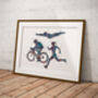 Womens Triathlon Sports Print, thumbnail 1 of 4