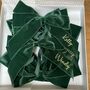 Extra Large Personalised Bow For Napkins – Double Velvet Bow, thumbnail 6 of 11