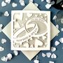 Personalised Entwined Wedding Rings Card, thumbnail 1 of 4