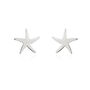 Silver Starfish Studs, thumbnail 1 of 3