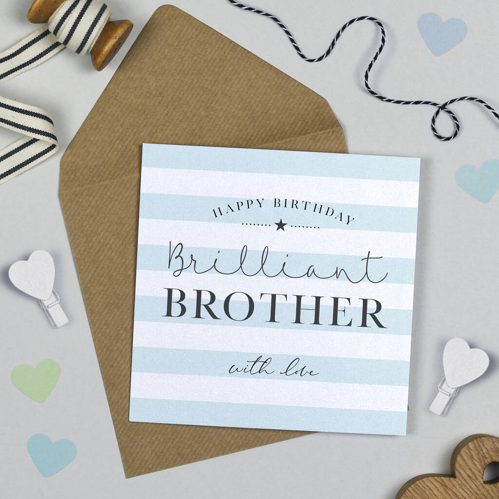 Happy Birthday Brother Card