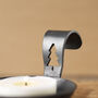 Christmas Limited Edition Candle Holder With Curved Handle : Festive Tree Design, thumbnail 6 of 9