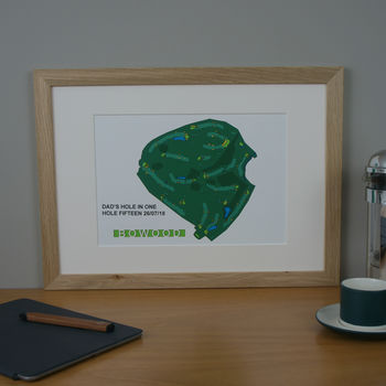 Personalised Layered Golf Course Map, 3 of 8