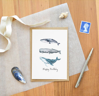 Personalised Whale Birthday Card, 5 of 5