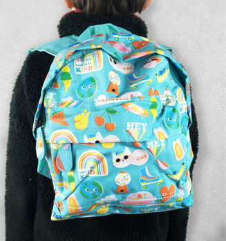 Children's 'Hey Cool Cat' Mini Backpack, 2 of 5
