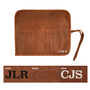 Personalised Leather Artists Brush Roll Pencil Case, thumbnail 6 of 8