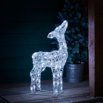 Twinkly Smart LED Outdoor Acrylic Christmas Fawn Figure, 7 of 12