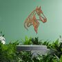 Rusted Metal Horses Decor Animal Wall Art, thumbnail 8 of 10