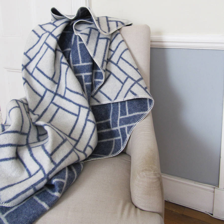 oxford wool blanket by ville et campagne