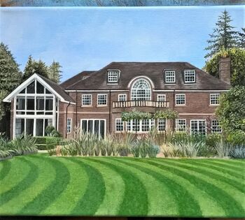 Hand Painted Personalised House Portrait, 9 of 10