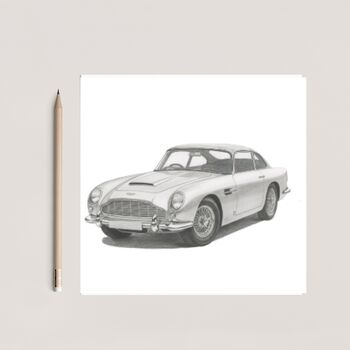 Aston Martin Db5 Classic Car Card, 3 of 6