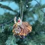 Personalised Highland Cow Christmas Bauble, thumbnail 2 of 3