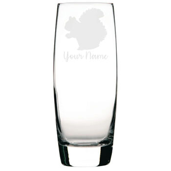 Personalised Squirrel Engraved Glass, 2 of 6