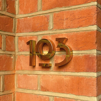 Premium Gold/Brass House Numbers, 7 of 9