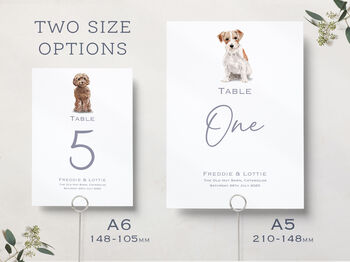 Dog Wedding Table Numbers, 8 of 8