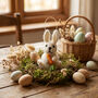 Handmade Bunny With Carrot Felt Easter Decoration, thumbnail 1 of 3