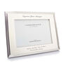 Personalised Elegance Silver Plated Frame – 5x7, thumbnail 3 of 6