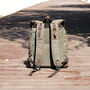 Waxed Canvas Backpack With Large Front Pocket Green, thumbnail 4 of 12