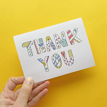 Colour In Thank You Notelets, 4 of 6