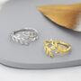 Sterling Silver Olive Leaf Ring, thumbnail 1 of 12