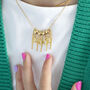 Gold Plated Significant Date Charm Necklace, thumbnail 9 of 11