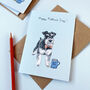 Grey Schnauzer Father's Day Card, thumbnail 2 of 2