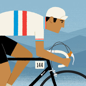 Personalised Cycling Print, National Team Jerseys, 4 of 9
