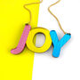 'Joy' Acrylic Necklace, thumbnail 2 of 5